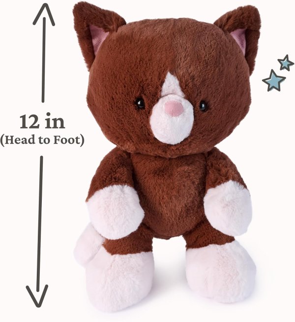 GUND Hazel 猫咪毛绒玩具 棕色 12英寸