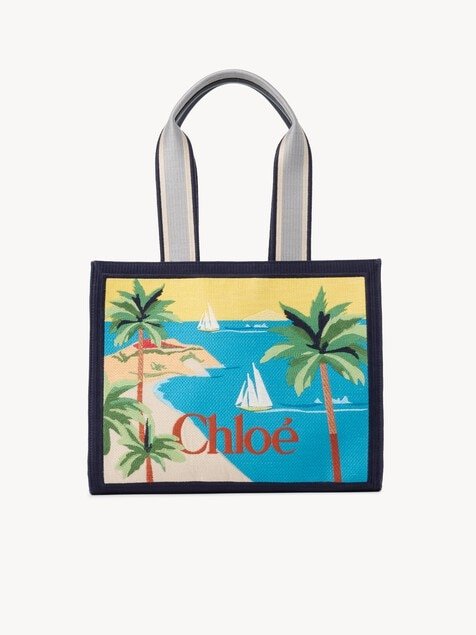 Soleil Embroidered Canvas Tote Bag