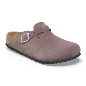Birkenstock  Boston 儿童绒面拖鞋