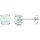 Milacolato Opal Stud Earrings 18K Gold 6MM