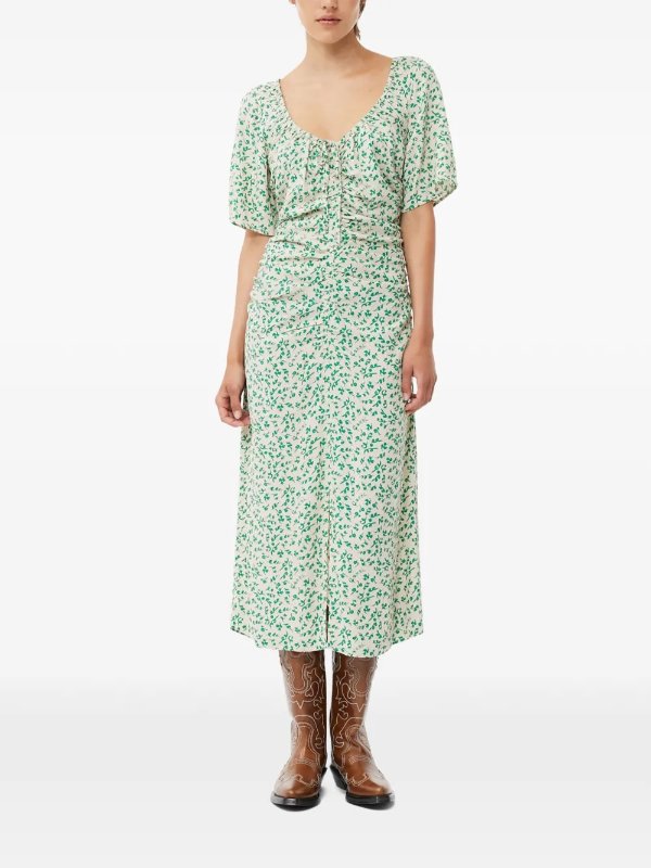 Printed Midi Dress