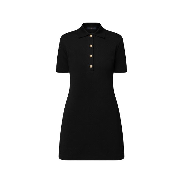Monogram Cotton Polo Dress