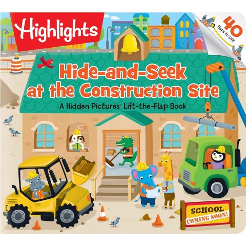 Highlights Construction Site Lift-the-Flap Board Book