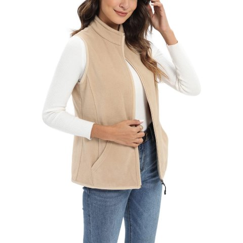 Xeoxarel Women s Fleece Vest 6 Pockets
