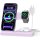 GETPALS Wireless Charger Stand 3 in 1 Light Violet