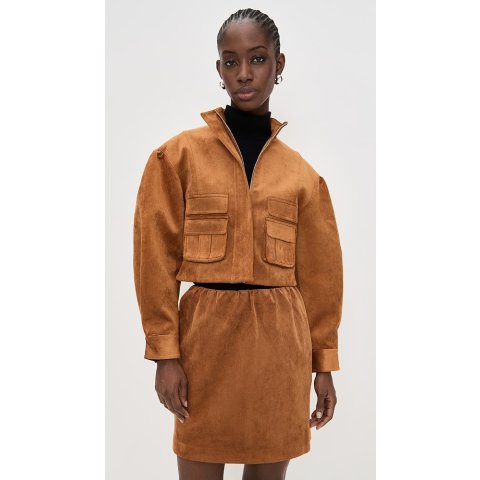 3D Pocket Wide-Sleeve Jacket