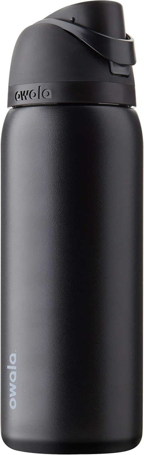 Amazon.com: Owala FreeSip Insulated Stainless Steel Water Bottle with Straw, BPA-Free Sports Water Bottle, Great for Travel, 32 Oz, Very, Very Dark : Sports &amp; Outdoors