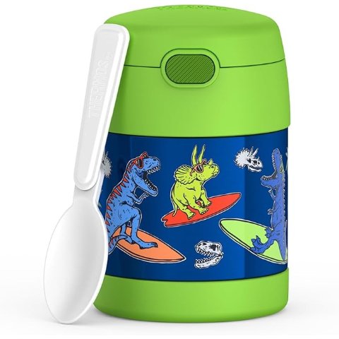 FUNTAINER Kids Insulated Food Jar 10oz Daring Dinos