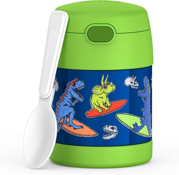 FUNTAINER Kids Insulated Food Jar 10oz Daring Dinos