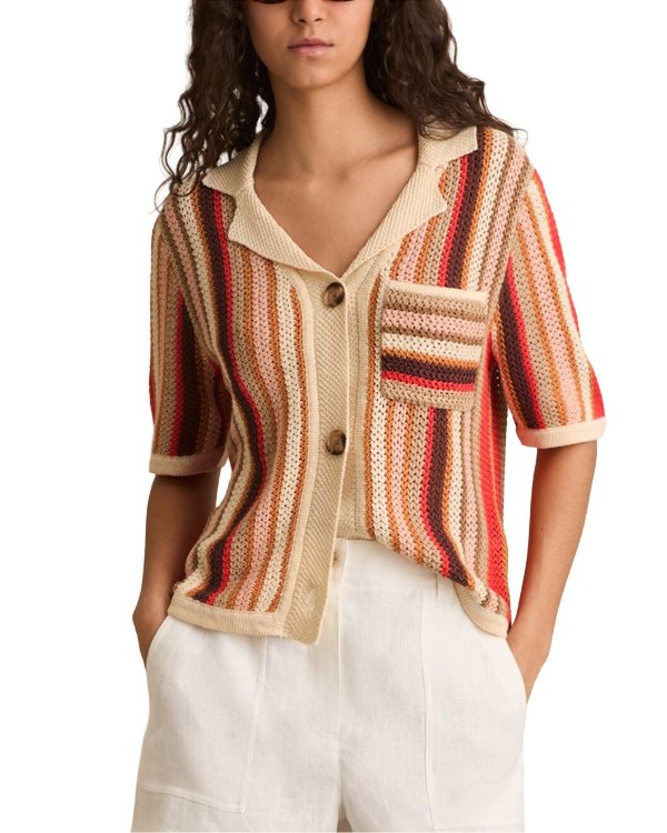 Candy Linen Button Down Top