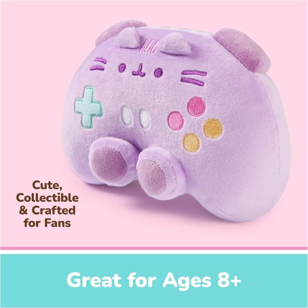 GUND Pusheen Gaming Controller Plush 7 Inch Purple
