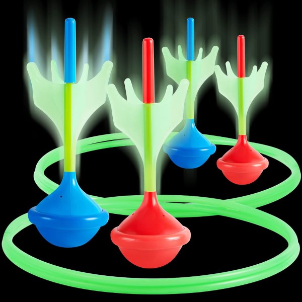 JOYIN Glow in the Dark Lawn Darts Set 4 Pieces