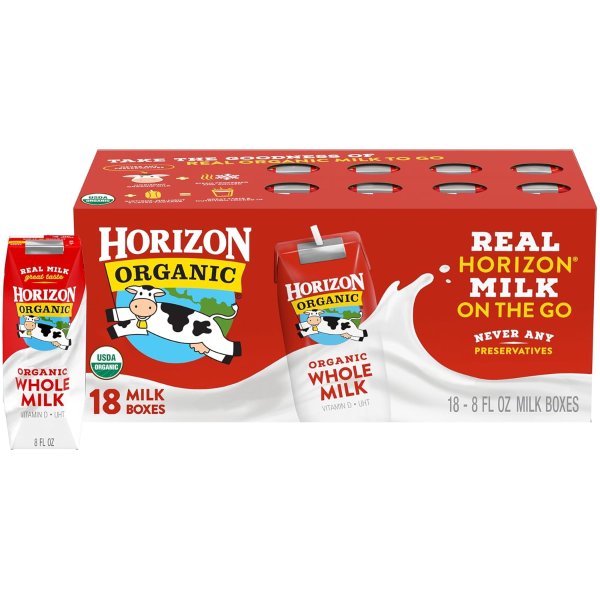 Horizon Organic Whole Milk 18-Pack