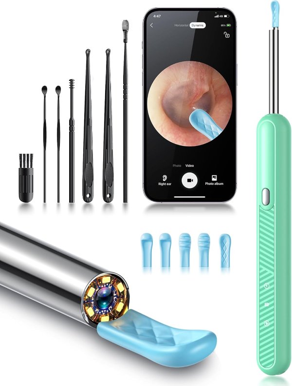 Loyker Ear Cleaner Camera 1080P with 6 Ear Picks