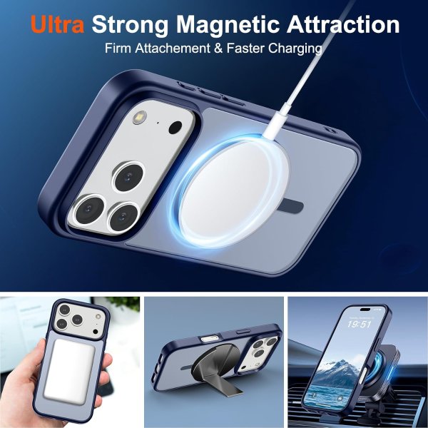 SUPFINE iPhone 17 Pro Max 磁吸防摔壳 藏蓝色