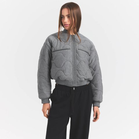 Neoprene 翻转短夹克 深灰色