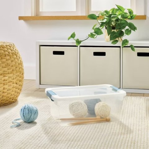 Brightroom 15 Quart Clear Storage Bin