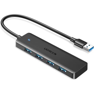 UGREEN USB 3.0四口集线器 超薄0.5英尺