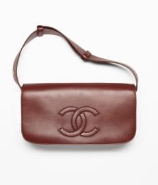 Maxi Messenger Bag Lambskin Brown