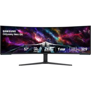 Samsung Odyssey Neo G9 G95NC 曲面电竞显示器 57英寸