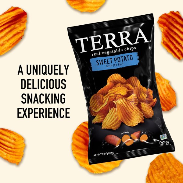 Terra 红薯海盐蔬菜脆片 5盎司x12包