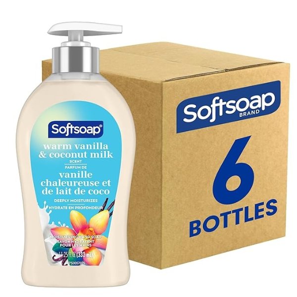 Softsoap Warm Vanilla Coconut Milk Hand Soap 11.25oz 6 Pack