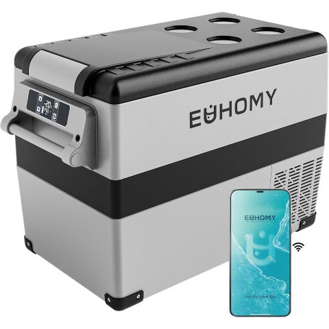 EUHOMY 12V Refrigerator 48QT