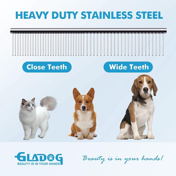 GLADOG 5 in 1 Pet Grooming Scissors Set
