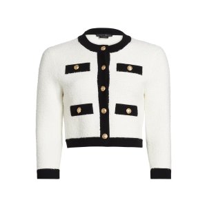 Alice + Olivia Claira 拼色开衫