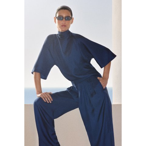COSSilk Top Navy