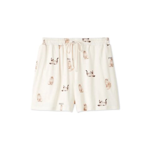 Cool Cats & Dogs Print Shorts