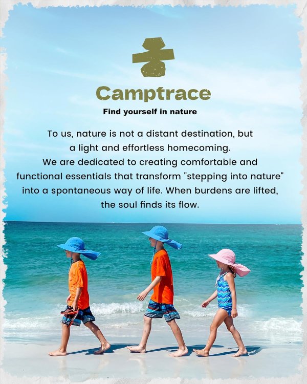 Camptrace Toddler Sun Hat UPF 50+ Protection