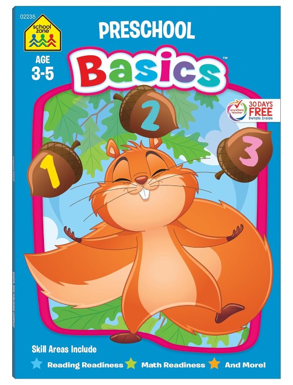 Preschool Basics Workbook Ages 3-5