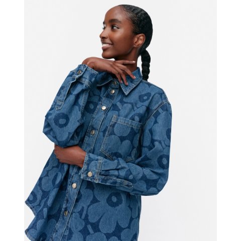 Marimekko Vaihe Unikko 牛仔衬衫