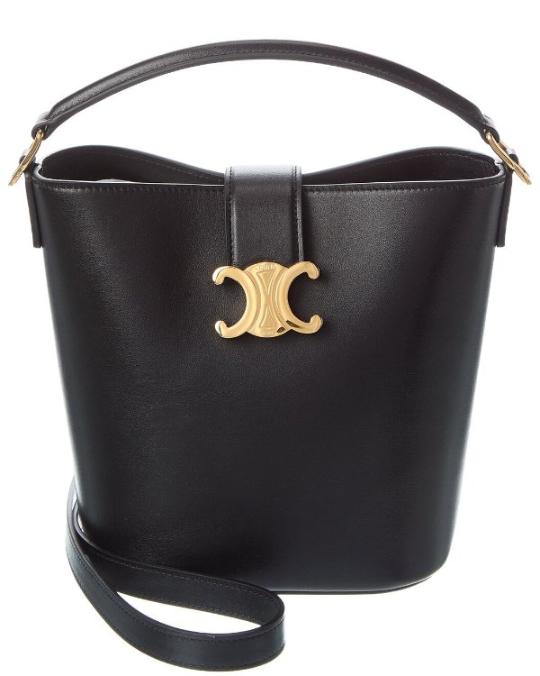 CELINE Louise Small Leather Bucket Bag