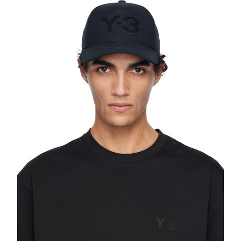 Y-3 Black Classic Logo Cap