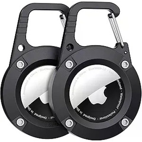 AirTag Holder Keychain Case 2-Pack Waterproof