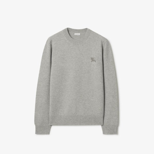 Wool Sweater Men Mid Grey