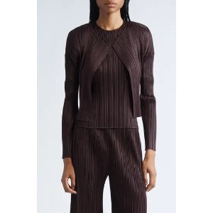 Pleats Please Issey Miyake 褶皱开衫 7月色 