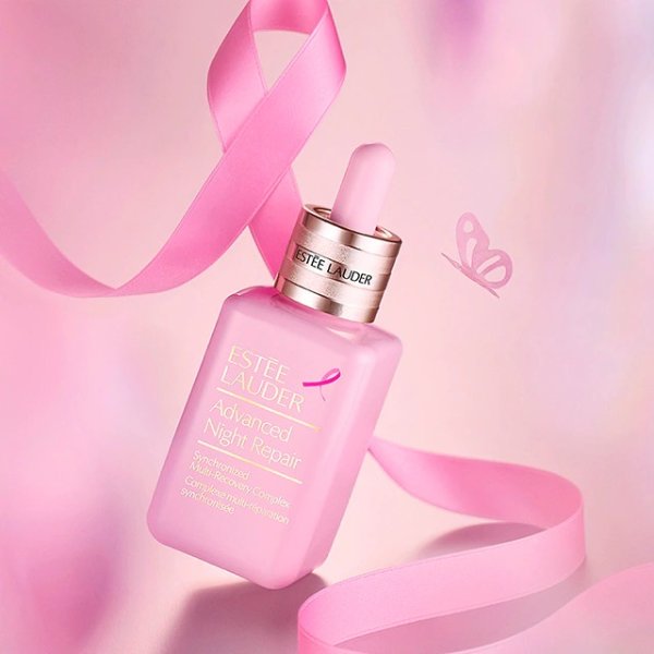 Estee Lauder 粉丝带限量修护精华
