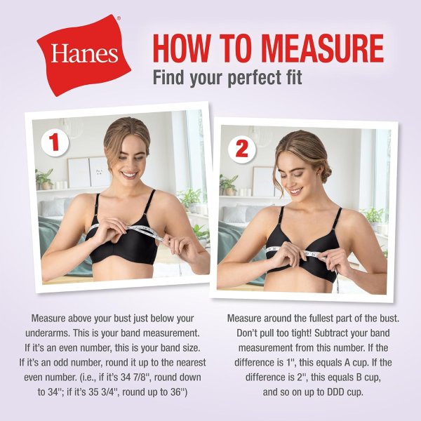 Hanes Women's Wireless Full-Coverage Bra