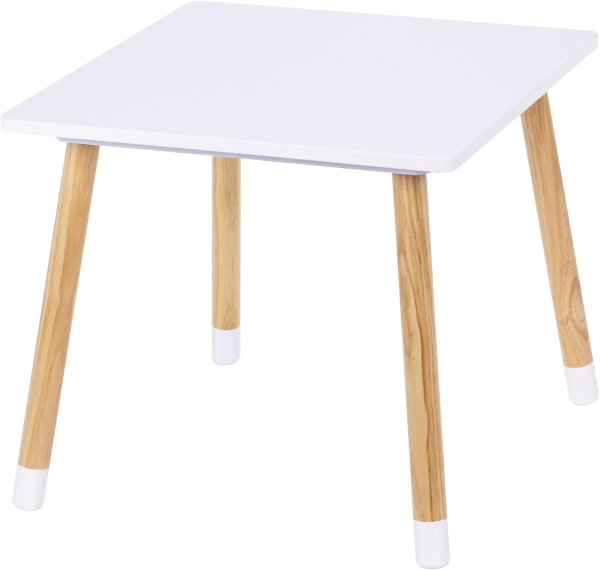 UTEX Kids Table and 2 Chairs Set White