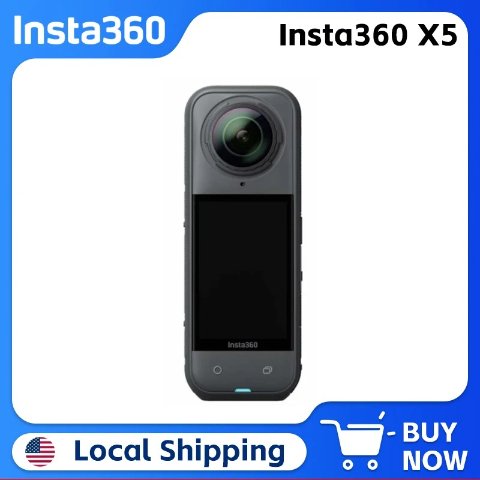 Insta360 X5 8K 360 Camera Replaceable Lens