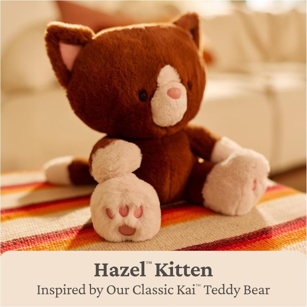 GUND Hazel 猫咪毛绒玩具 棕色 12英寸