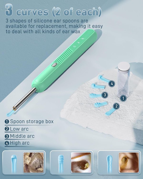 Loyker Ear Cleaner Camera 1080P with 6 Ear Picks