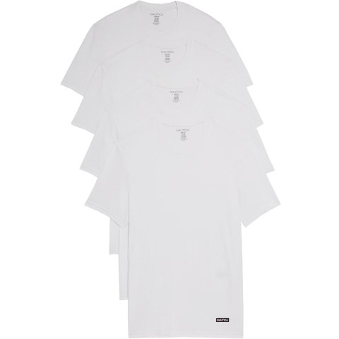 Nautica Men's Cotton Crew Neck T-Shirts 4-Pack
