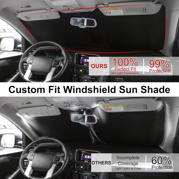 LHFLIVE Lexus IS Windshield Sun Shade Foldable