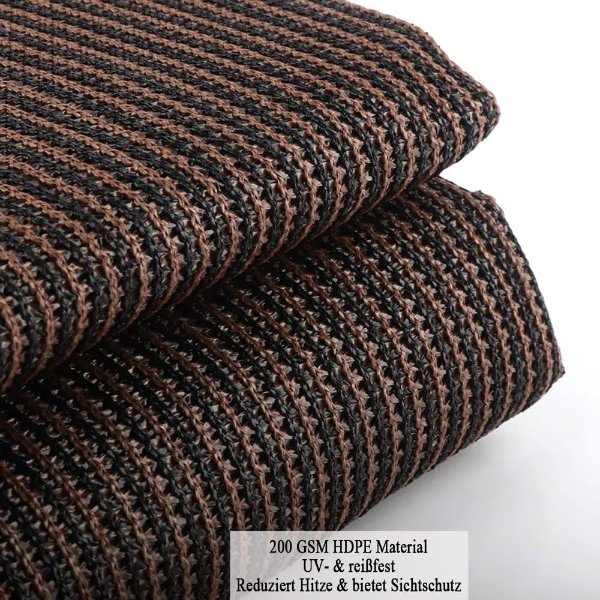 90% Sun Shade Cloth 8x10 Ft Mocha