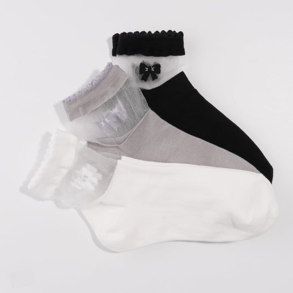 Kikiya Women's Cotton Crew Socks Graphic Size 6-9