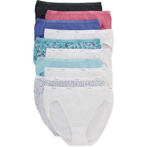 Hanes 女士全棉三角裤 10条